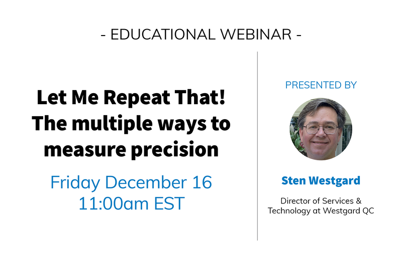 Educational Workshop: Let Me Repeat That! The multiple ways to measure precision